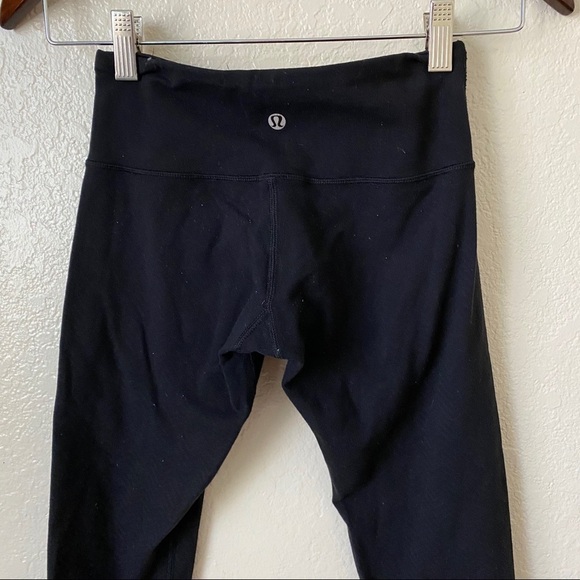 Lululemon wunder under black crop leggings sz 2 - Picture 8 of 8